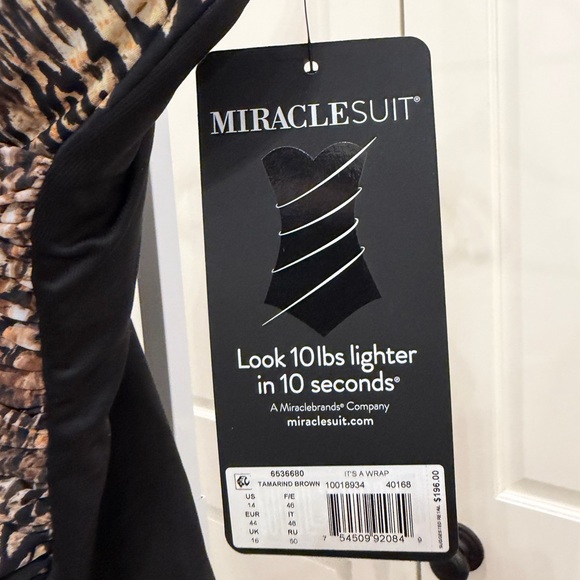 Miraclesuit It's A Wrap One Piece Swimsuit Dali Leopard - Picture 5 of 9